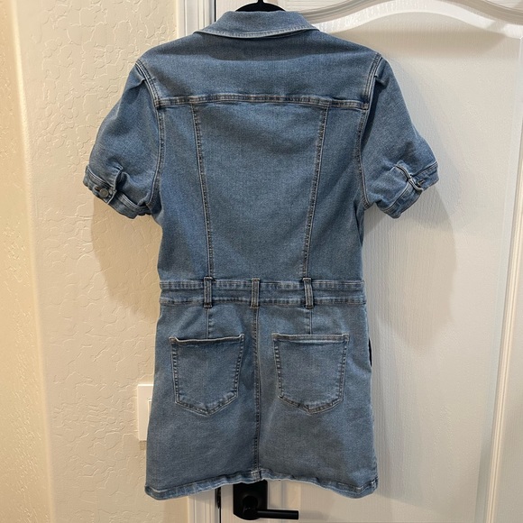NWOT Habitual Denim Mini Dress - Picture 2 of 4